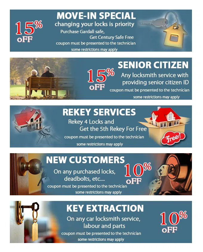 Safe Key Shop Chicago, IL 312-288-7596 - coupon21-set-five